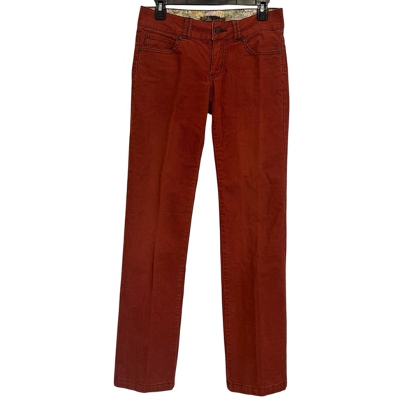 Prana Women's burnt orange Straight leg corduroy - Picture 1 of 5